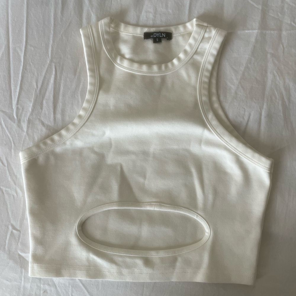 Women's White Crop Top